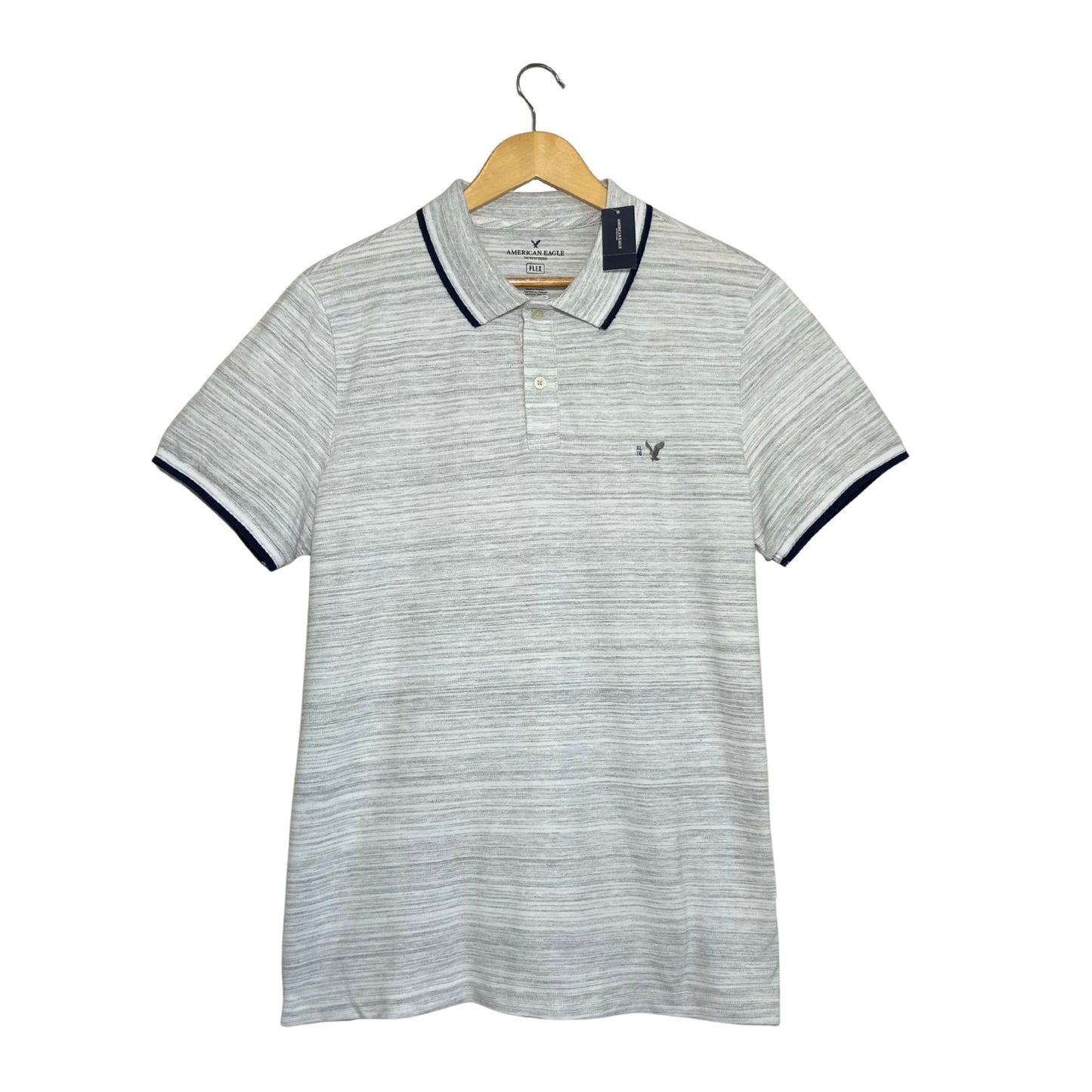 American Eagle Grey Polo (Men's XL)
