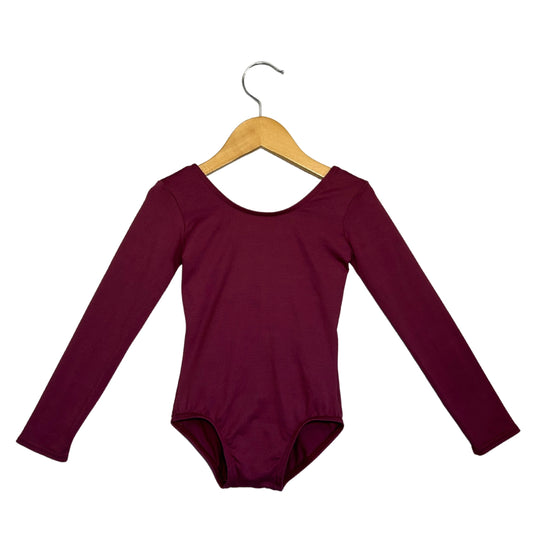 Mondor Burgundy Bodysuit Long-Sleeve (4-6)