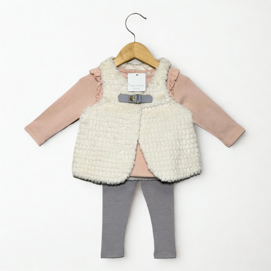 Tahari Baby Leggings/Bodysuit/Vest (6-9 Months)
